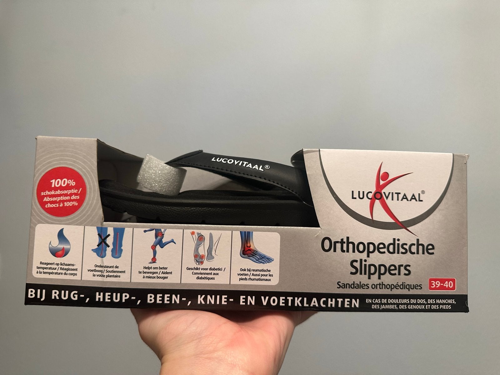 Lucovitaal Orthopedische Slippers Maat 39-40 Nieuw in Verpak, Ophalen, Nieuw, Overige typen