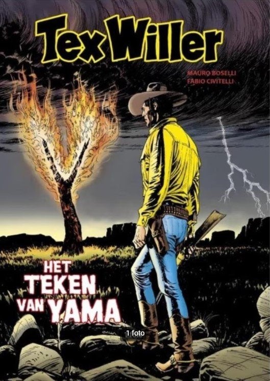 het teken van Yama tex willer k5, Boeken, Eén stripboek, Ophalen of Verzenden, Zo goed als nieuw
