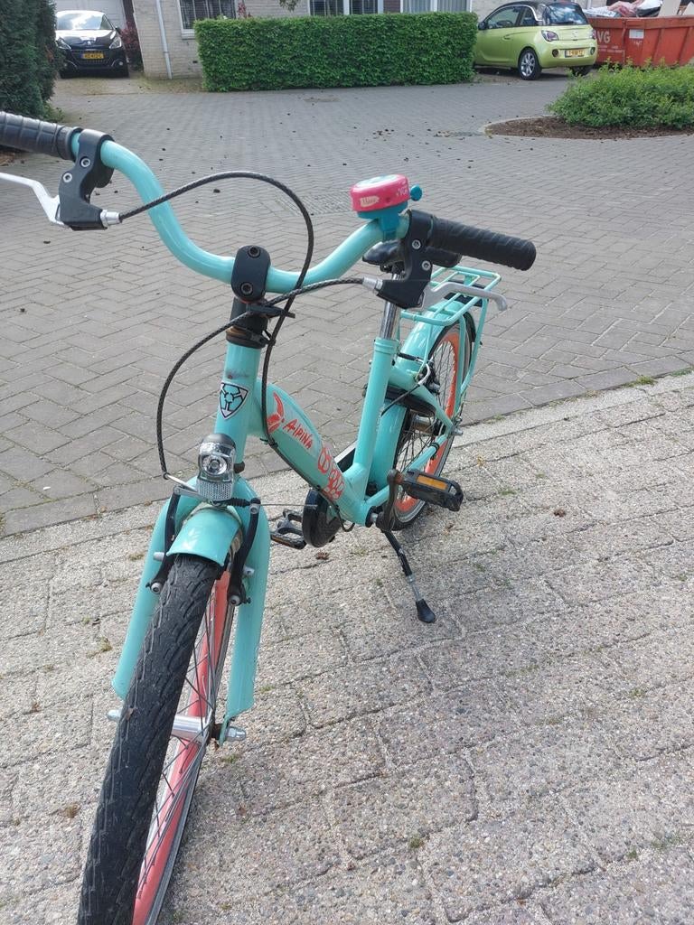 Kinderfiets meisje Alpina 20 inch, Ophalen, Gebruikt, Handrem, Apple