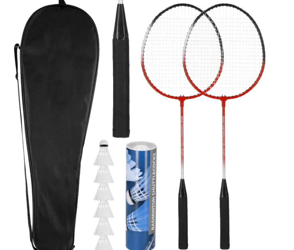 Badminton Rackets Set met Shuttles, Sport en Fitness, Badminton, Ophalen of Verzenden, Nieuw, Racket(s)