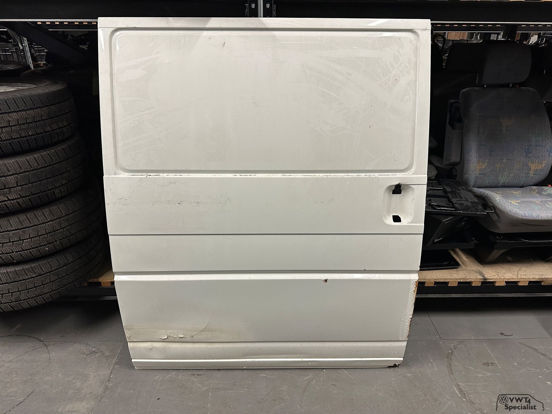 Volkswagen Transporter VW T4 schuifdeur rechts dicht wit, Auto-onderdelen, Gebruikt, -, -, Rechts