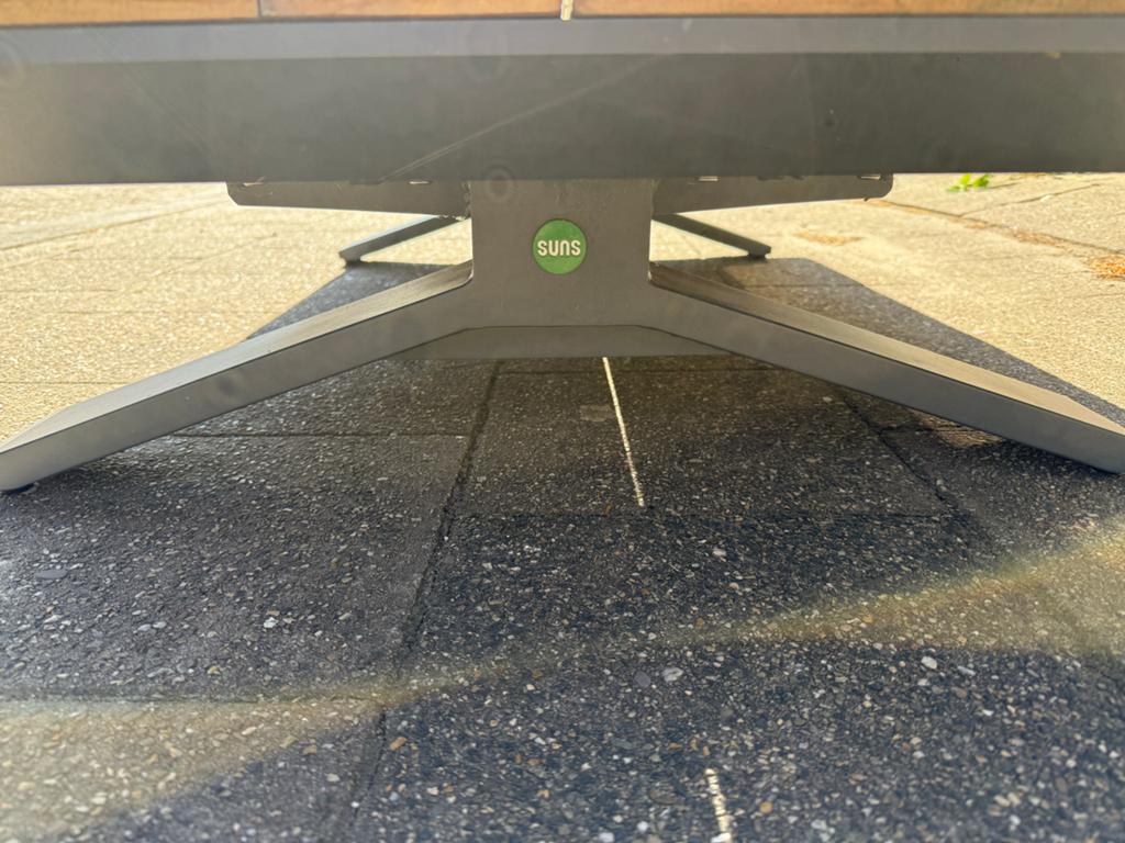 Suns Lounge Tafel 140x80x26, Tuin en Terras, Tuintafels, Ophalen, Zo goed als nieuw, Rechthoekig, Hout