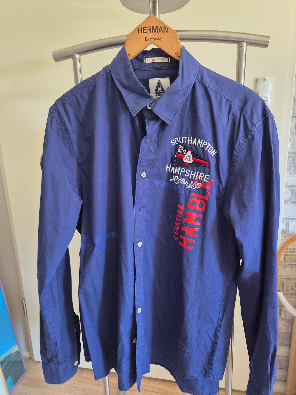 Gaastra Nautical Supplies Overhemd - Southampton, Kleding | Heren, Gaastra, Blauw, Ophalen of Verzenden, Gedragen