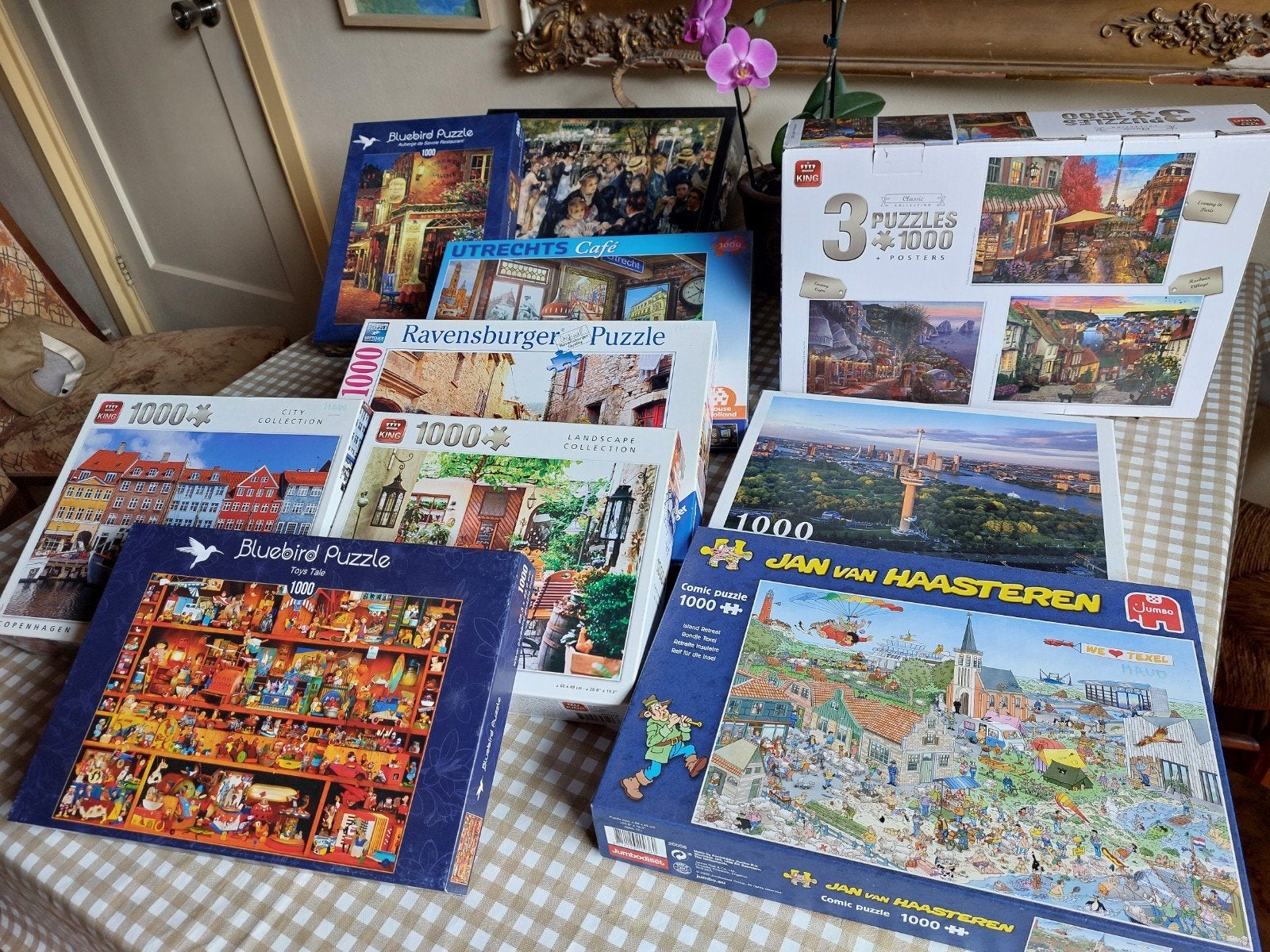 Puzzels, Boeken, Hobby en Vrije tijd, Ophalen, Zo goed als nieuw