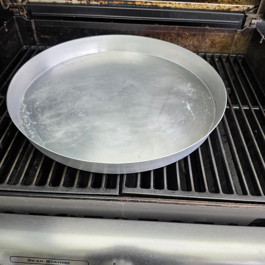 Aluminium pizzaplaat / bakplaat voor BBQ of oven, Ophalen of Verzenden, Gebruikt, Onbekend