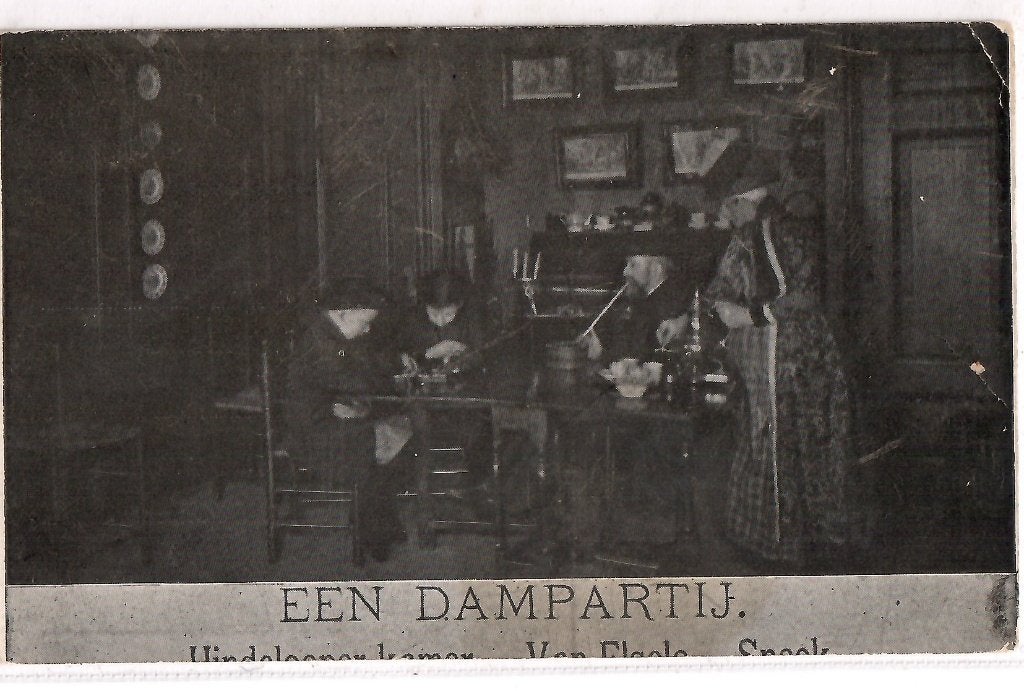 Sneek Van Elselo Hindelooperkamer damspel, Verzamelen, Ophalen of Verzenden, Gelopen, Friesland