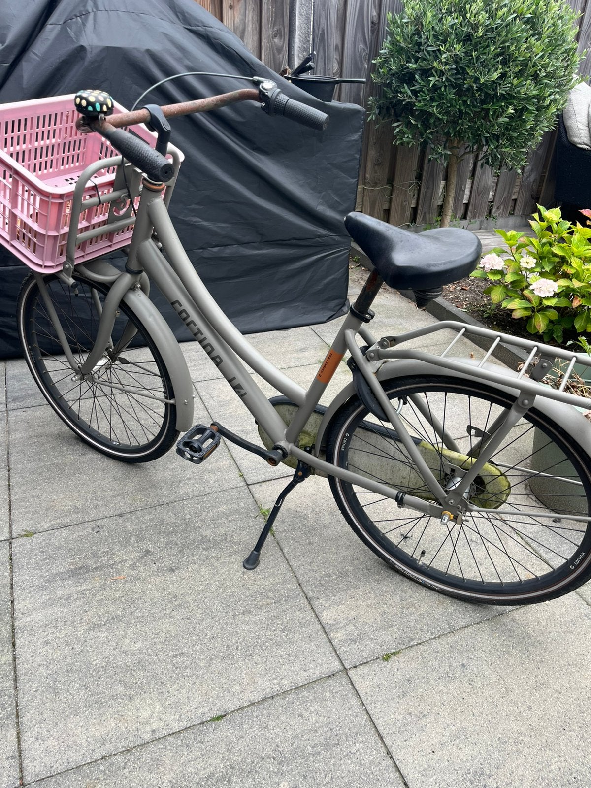 Cortina U4 kinderfiets 6 tot 11 jaar groen/grijs, Fietsen en Brommers, Fietsen | Meisjes, Ophalen, Terugtraprem, Versnellingen