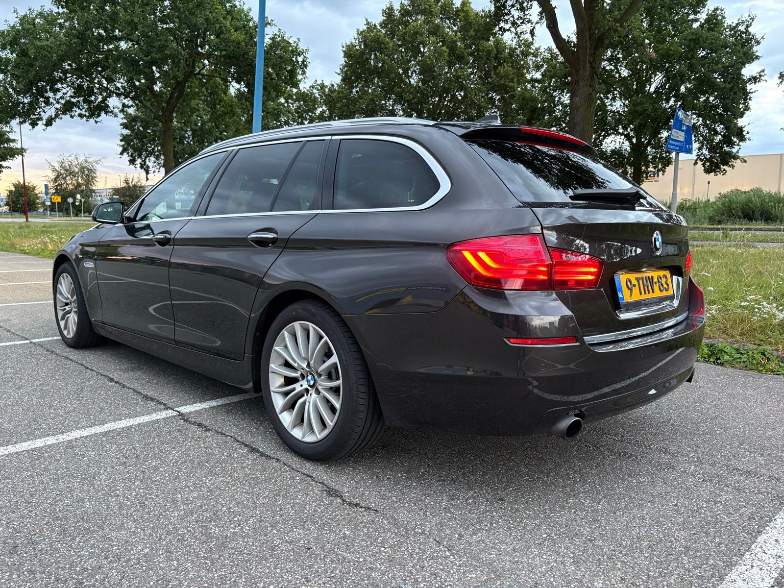 Org NL & NAP. Volle 2014 BMW 535I Touring, Auto's, Achterwielaandrijving, Zwart, 1760 kg, Stationwagon