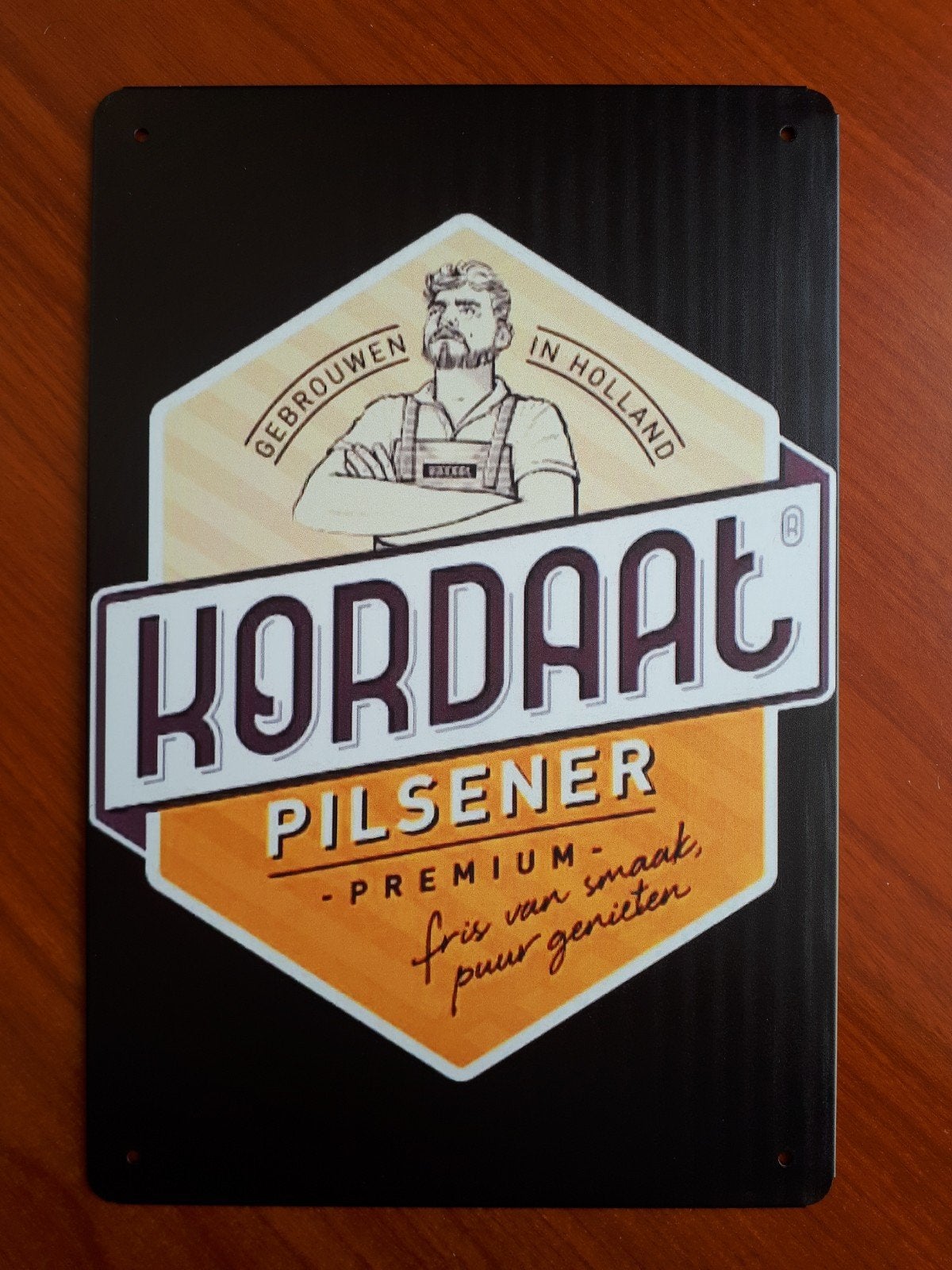 Kordaat 20x30 cm Metalen Reclamebord, Verzenden, Nieuw, Reclamebord, Plaat of Schild, Overige merken