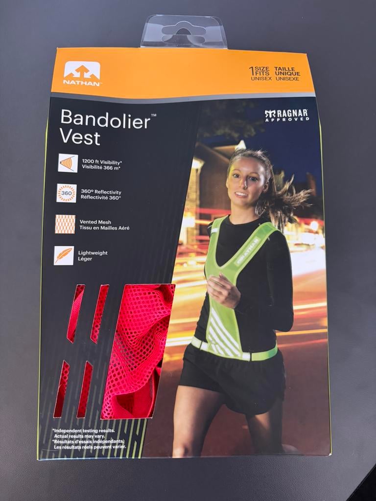 Nathan Sports Bandolier Veiligheidsvest - Diva Pink, Ophalen of Verzenden, Zo goed als nieuw