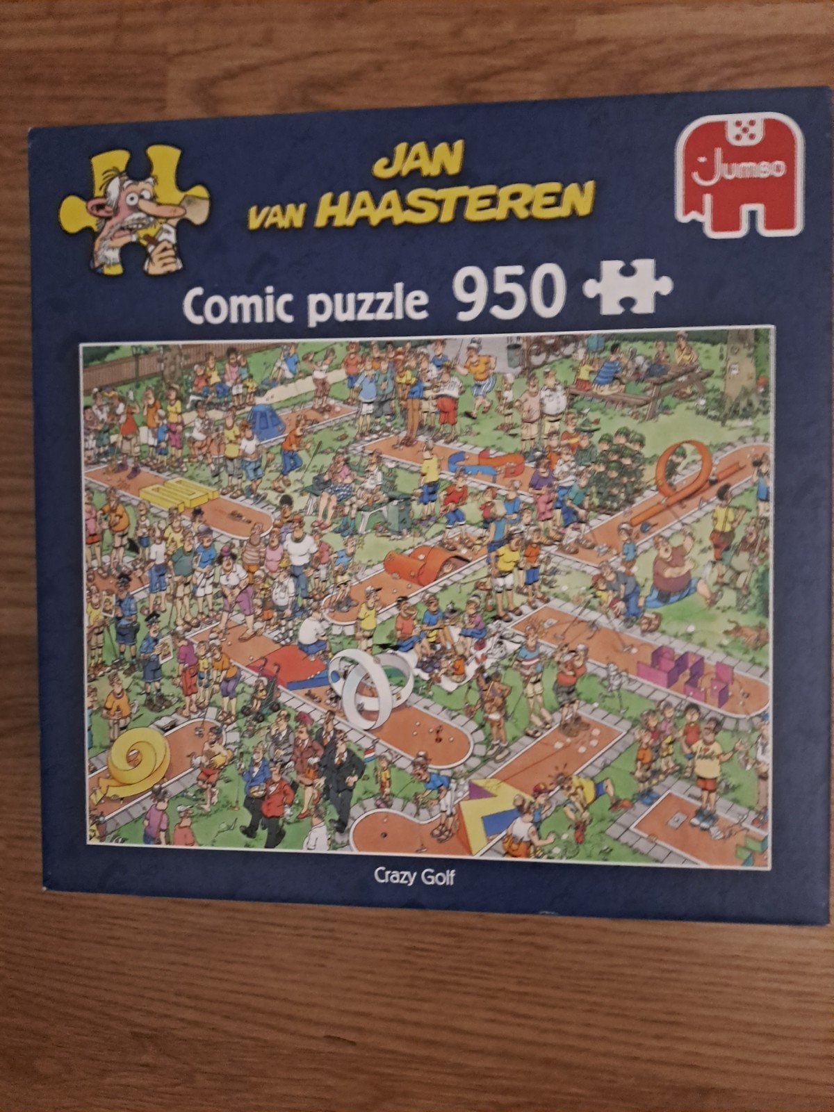 Jan van Haasteren puzzel, Crazy Golf, 950 stukjes, Ophalen of Verzenden, 500 t/m 1500 stukjes, Zo goed als nieuw, Legpuzzel