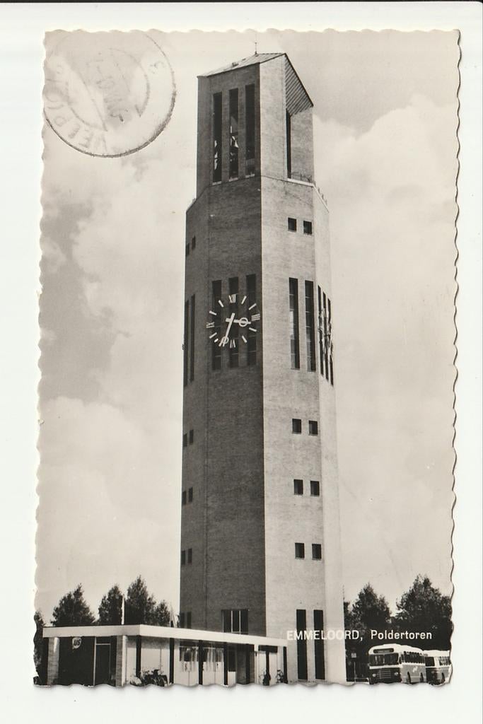 EMMELOORD POLDETOREN UITKIJKPLATEAU SALLAND DAF DEN OUDSTEN, Ophalen of Verzenden, 1960 tot 1980, Gelopen, Flevoland