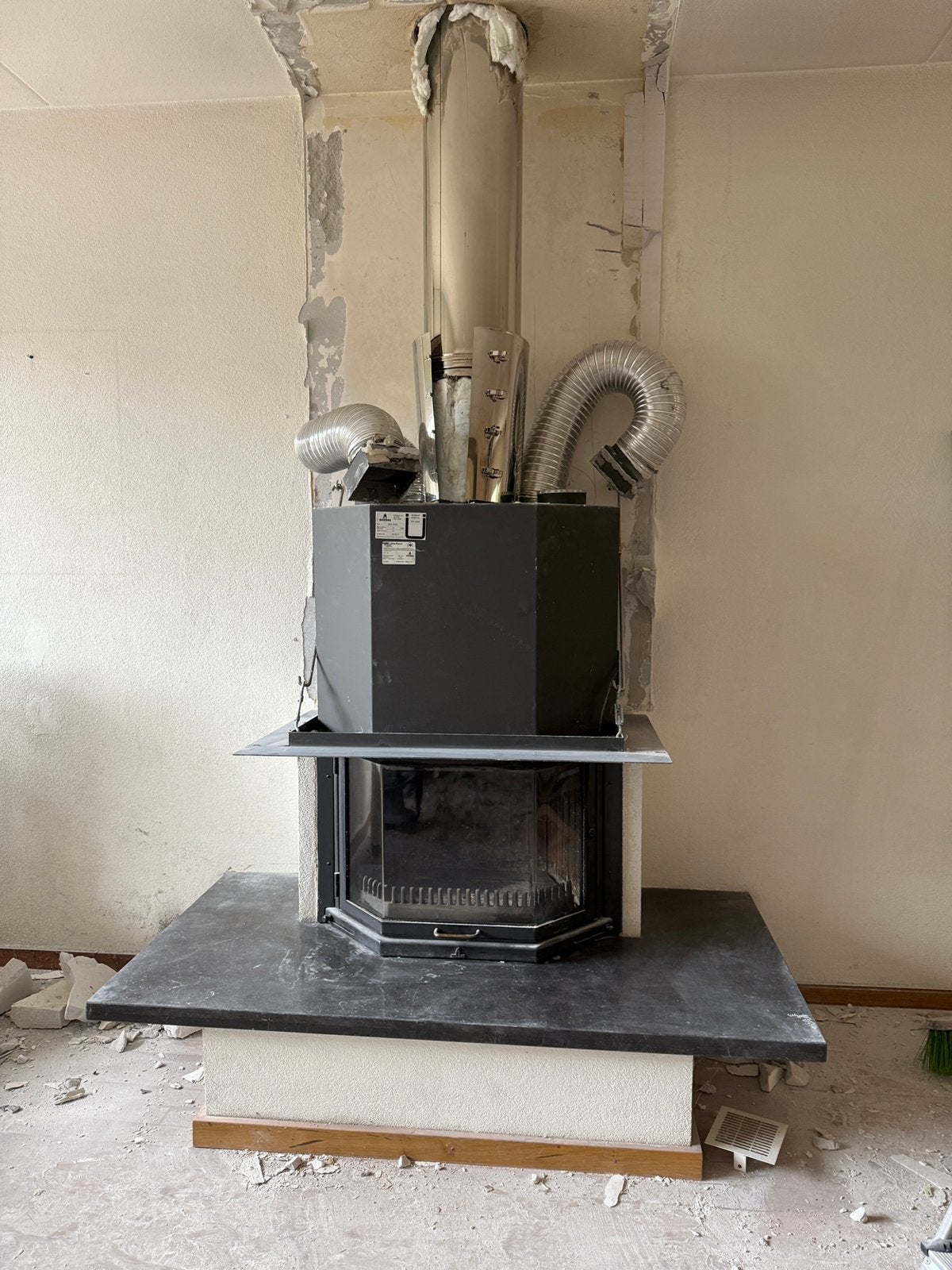 Barbas Elan 9 kW Inbouwhaard / Houtkachel, Ophalen, Gebruikt, Inbouwhaard, Houthaard