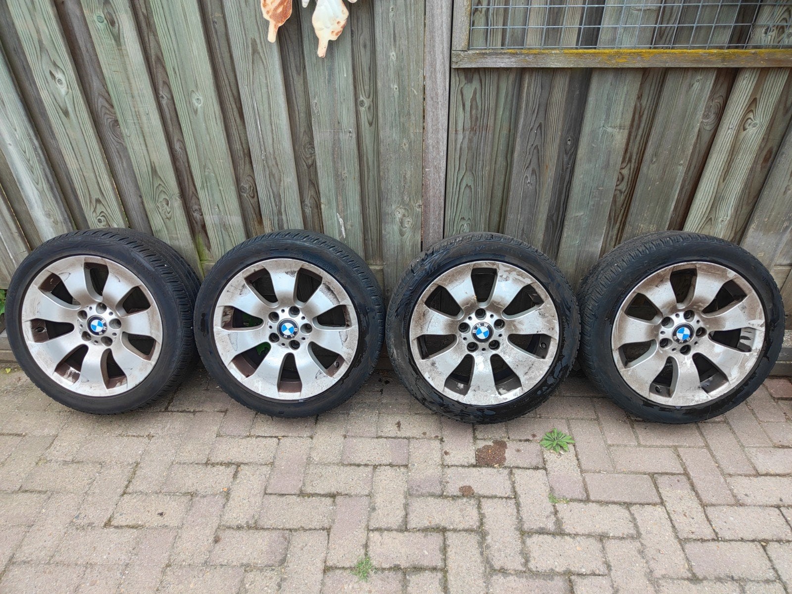 17" BMW E90 E91 velgen 3 serie Vredestein all season banden, Auto-onderdelen, Banden en Velgen, Ophalen, Gebruikt, Velg(en), 17 inch