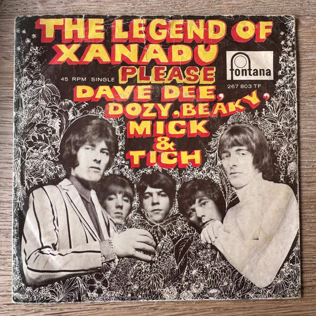 Dave Dee The Legend Of Xanadu 7” vinyl single 1968 Holland, Ophalen of Verzenden, Zo goed als nieuw, Nederlandstalig