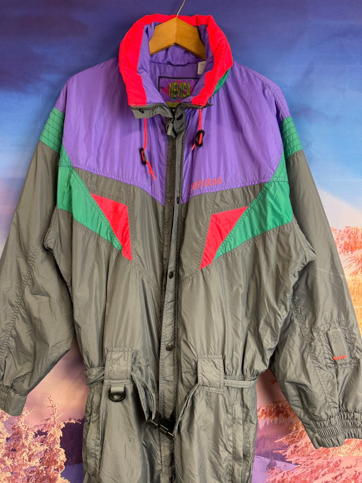 Vintage Fout Skipak van Nevica maat 52 / L, Ophalen of Verzenden, Zo goed als nieuw, Maat 52/54 (L), Pak