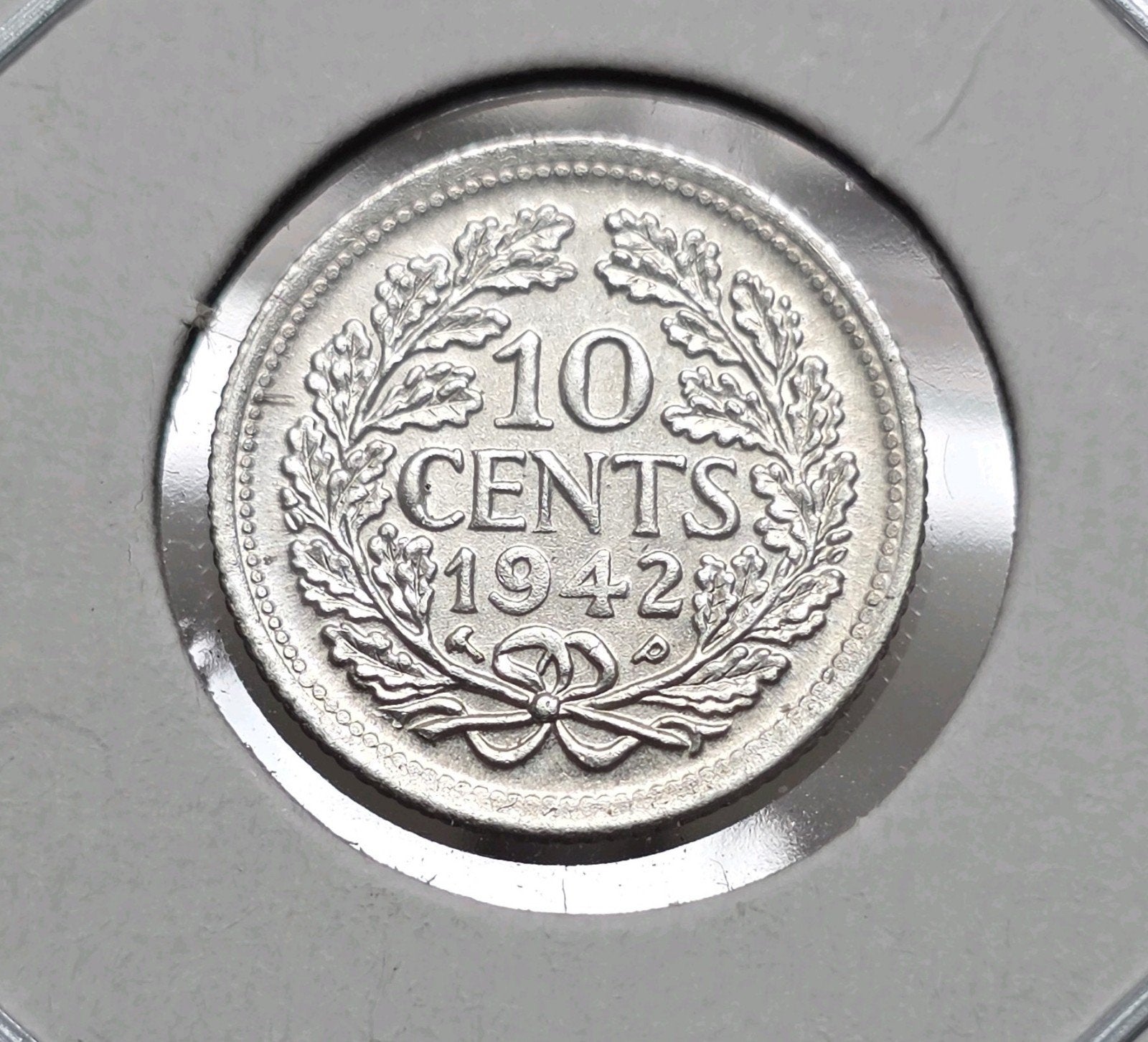 10 cent 1942 Nederland, Verzenden, Zilver, 10 cent, Koningin Wilhelmina