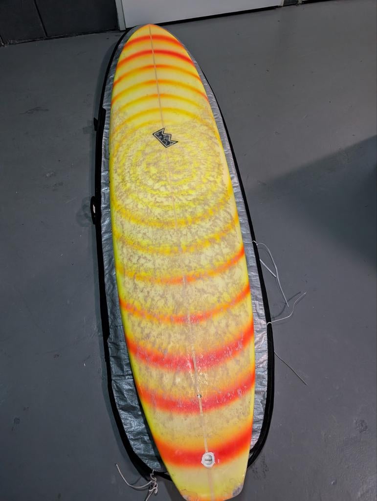 Custom surfboard Edher Reis 7,2, Watersport en Boten, Golfsurfen, Ophalen of Verzenden, Gebruikt, Shortboard