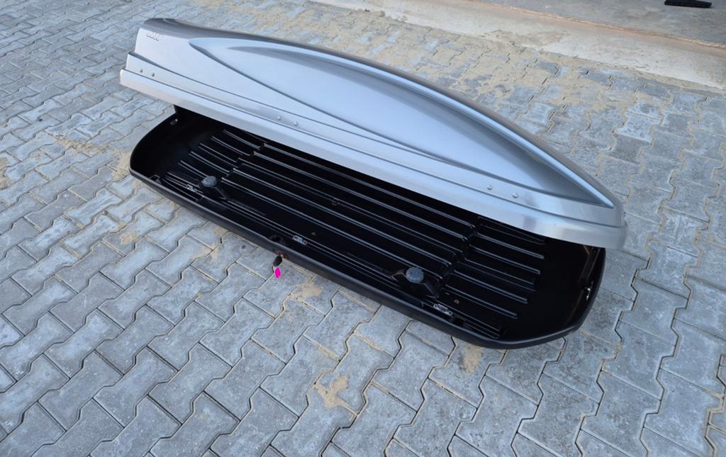 In goede staat originele Audi 480 XL glans dakkoffer skibox, Auto diversen, Dakkoffers, Zo goed als nieuw, Ophalen of Verzenden