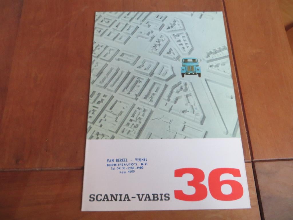 Folder Scania-Vabis 36 vrachtauto, trekker 1967, nieuwstaat!, Scania-Vabis, Nieuw, Ophalen of Verzenden, Overige merken