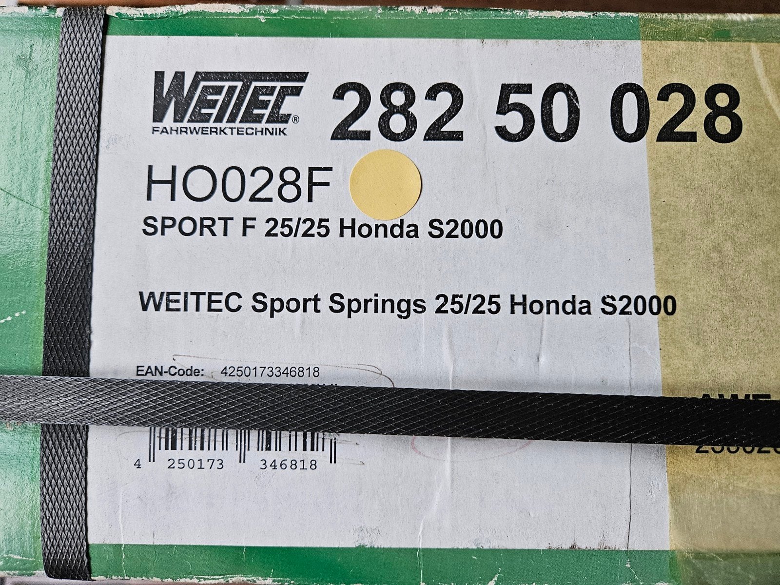 Weitec verlagingsveren Honda S2000 25mm nieuw, Ophalen of Verzenden, Nieuw, Honda
