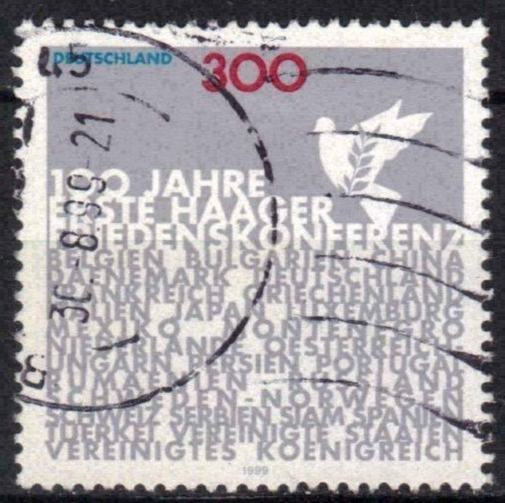 Duitsland 1999 - Yvert 1898 - Vredesconferentie (ST), Verzenden, 1990 tot heden, Gestempeld