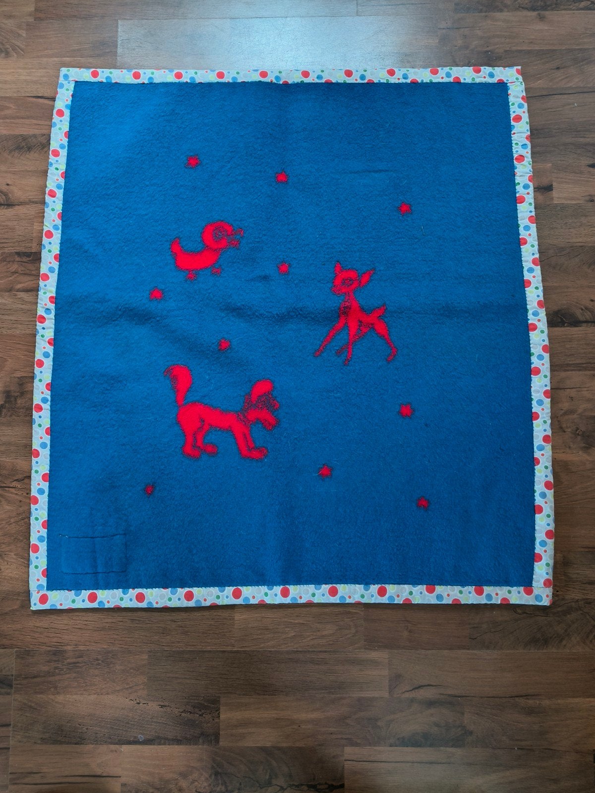 Dralon Wollen Deken 70x80cm - Licht, Zacht & Warm, Wasbaar, Gebruikt, Meerkleurig, Deken
