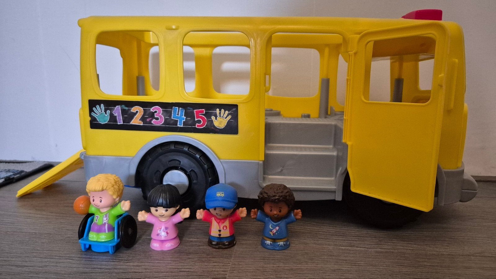 Fisher-Price little people grote schoolbus, Kinderen en Baby's, Ophalen, Speelset, Met licht