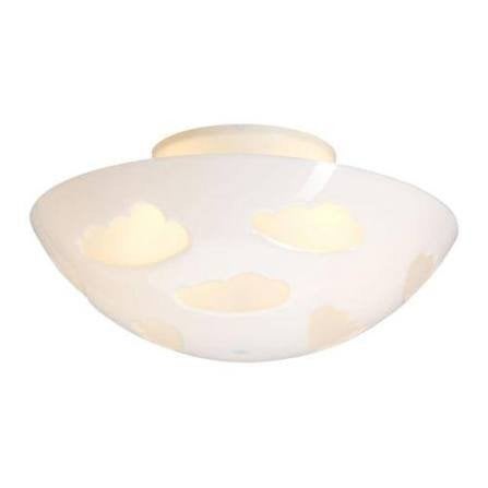Plafondlamp met wolkenpatroon (IKEA SKOJIG), Ophalen, Kunststof, Overige stijlen, 46 cm