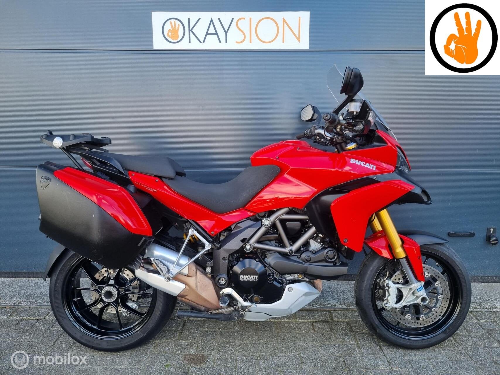 Mooie Ducati Multistrada 1200 S (bj 2010) Keyless, 1198 cc, Meer dan 35 kW, Toermotor, ABS