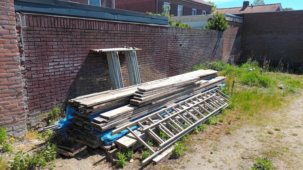 Complete steiger te koop, Doe-het-zelf en Verbouw, Steigers, Ophalen, Gebruikt, Gevelsteiger, 2 tot 5 meter