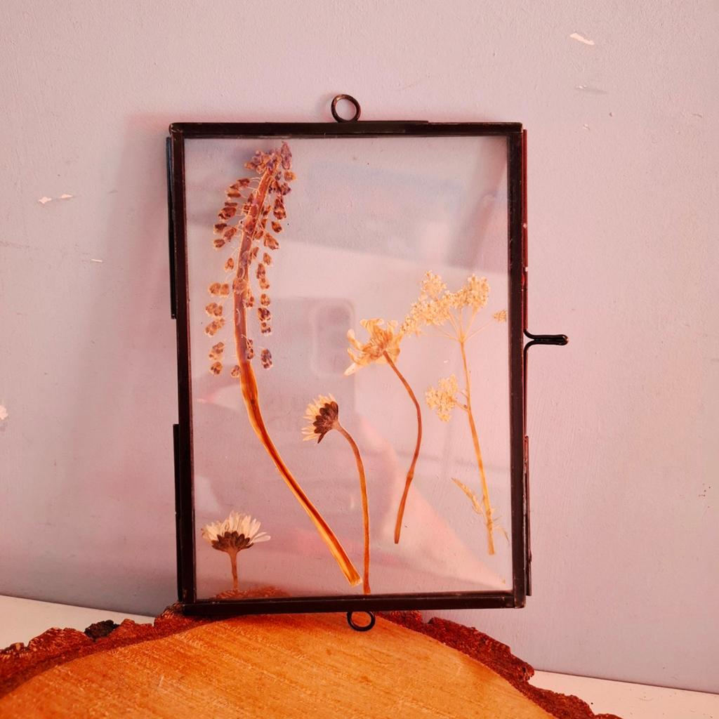 Lijstje met droogbloemen, Handgemaakt, Handgemaakt, Overige kleuren, Nvt