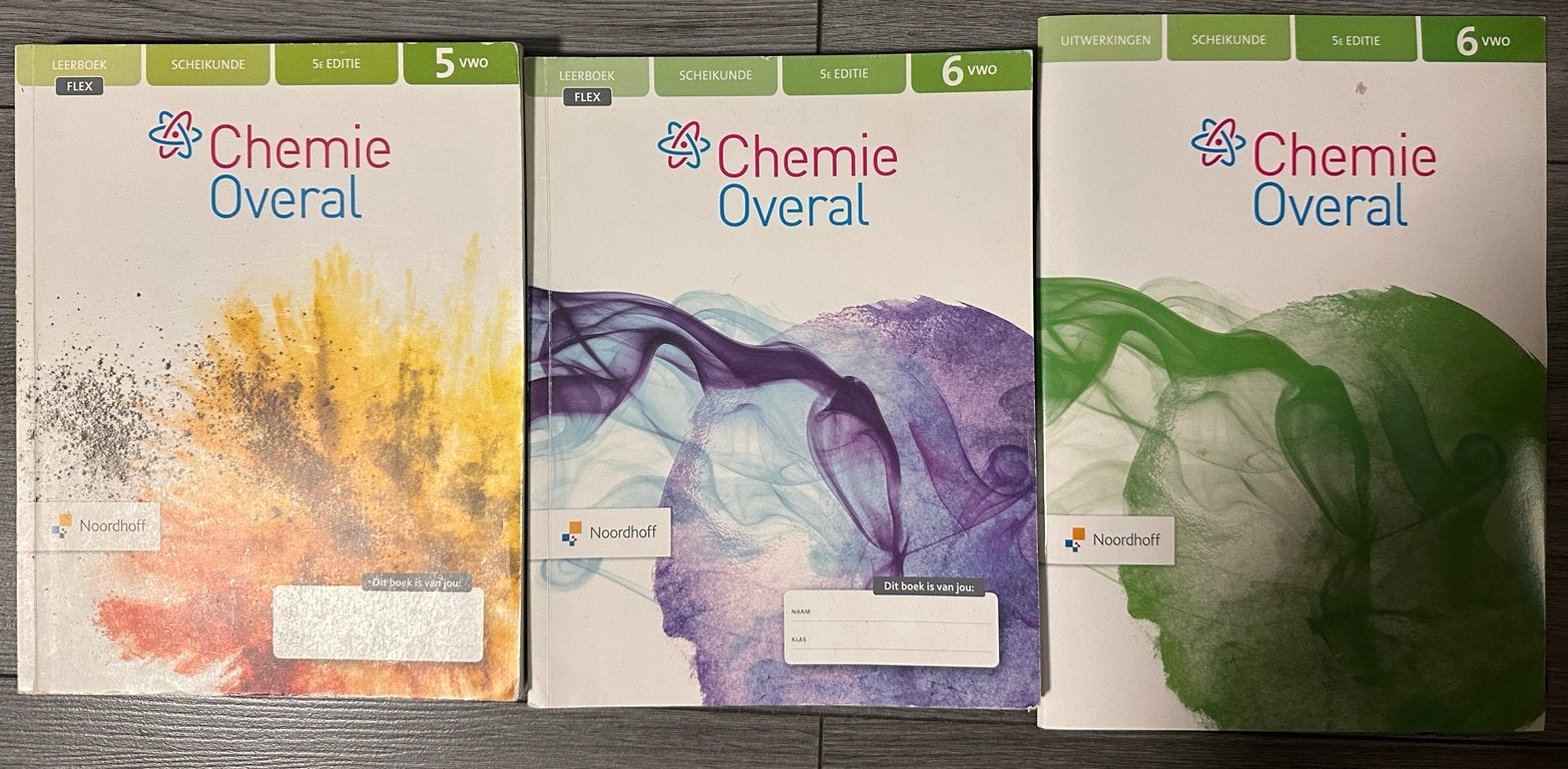 Chemie Overal en Nieuw Nederlands VWO boeken, Boeken, Ophalen of Verzenden, Gelezen, VWO, Scheikunde