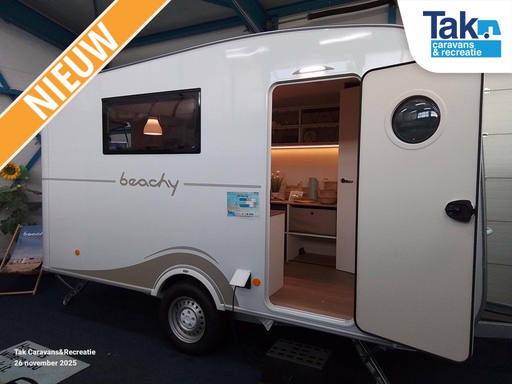 Beachy 420 420 2026 Lichtgewicht fris, Caravans en Kamperen, Overige merken, Overige typen, Standaardzit, Bedrijf