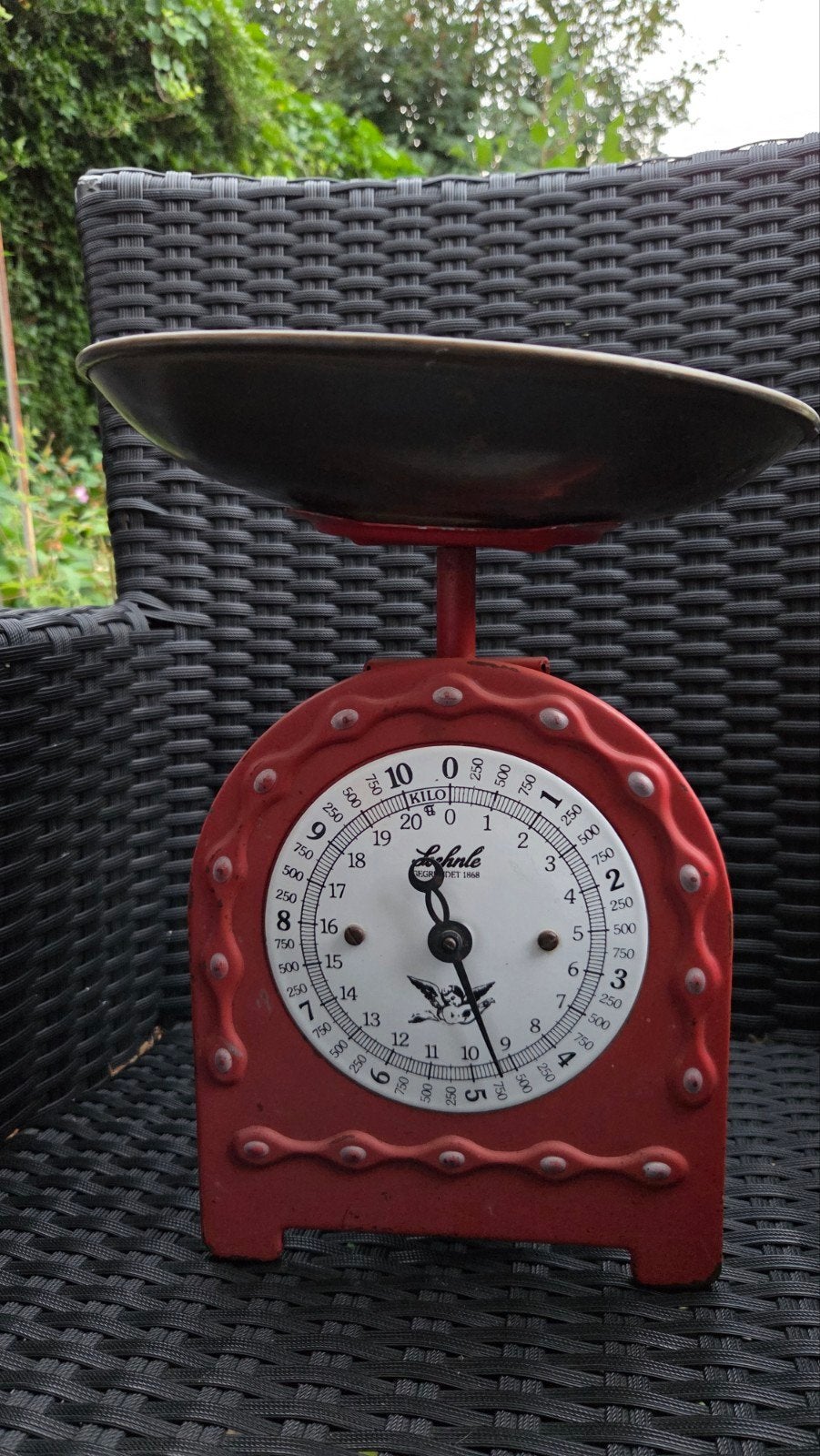 Soehnle Keukenweegschaal Rood - Vintage Design, Keukenweegschaal, Ophalen of Verzenden, Gebruikt, Minder dan 10 kg