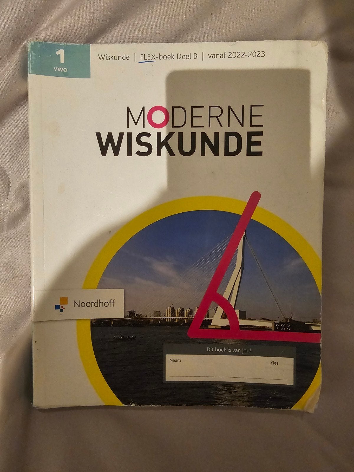 Moderne Wiskunde FLEX-boek Deel B 1 VWO 2022-2023, Boeken, VWO, Wiskunde A, Noordhoff, Ophalen of Verzenden
