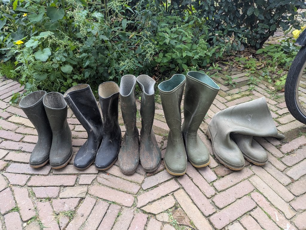 Regenlaarzen in diverse maten, Kleding | Heren, Ophalen, Zwart, Regenlaarzen, Gedragen