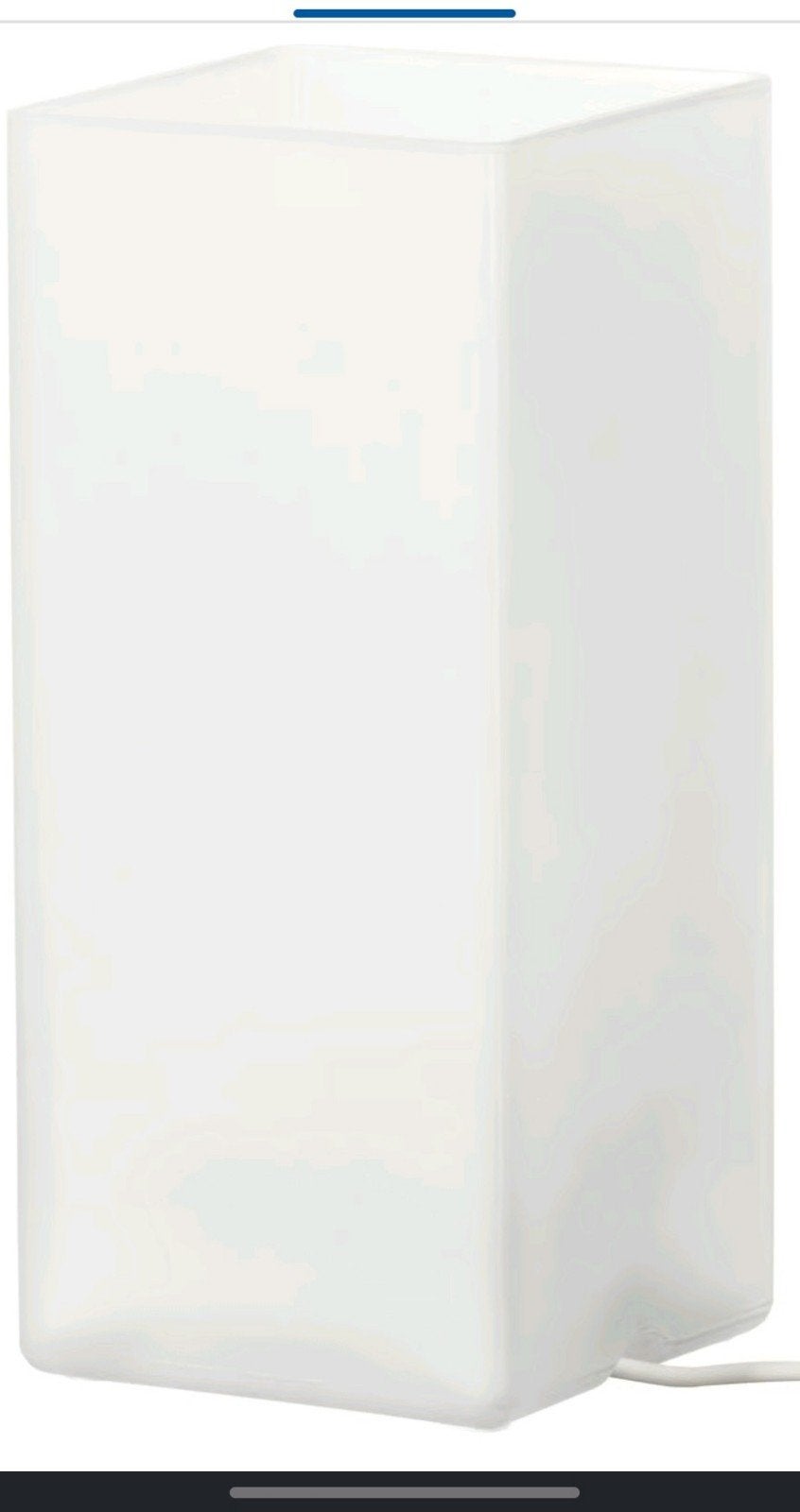 IKEA GRÖNÖ Tafellamp - Wit Glas, Ophalen, E14 (klein), Wit, IKEA