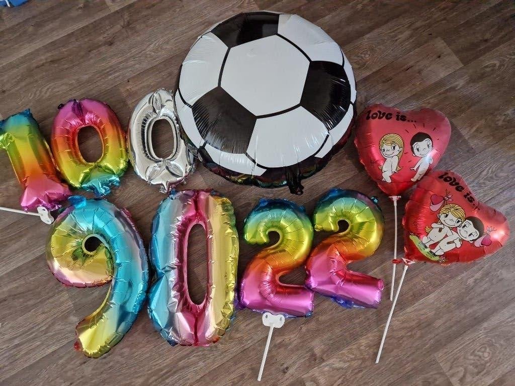 Folie ballonnen, Ophalen, Gebruikt, Versiering, Verjaardag