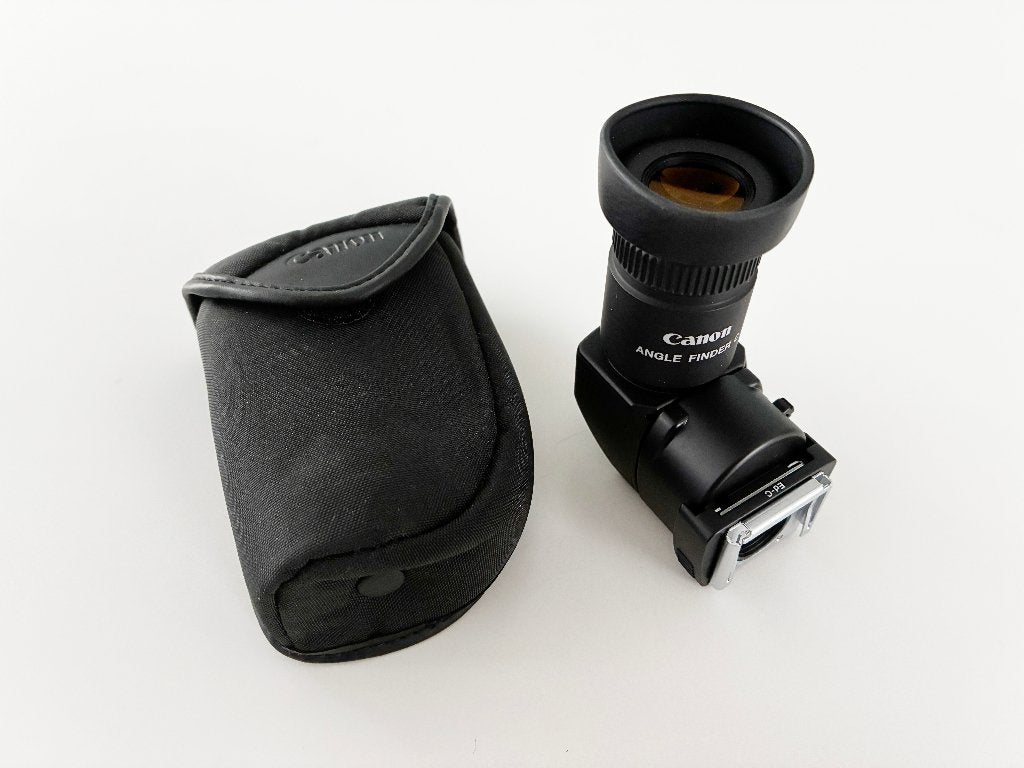 Voor de lastige hoekjes, Canons Angle Finder C (hoekzoeker), 1 mm, Canon, Ophalen of Verzenden, Zo goed als nieuw