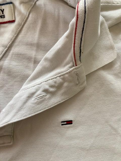 Witte polo Tommy Hilfiger maat L, Kleding | Heren, Polo's, Maat 52/54 (L), Wit, Tommy Hilfiger, Ophalen of Verzenden