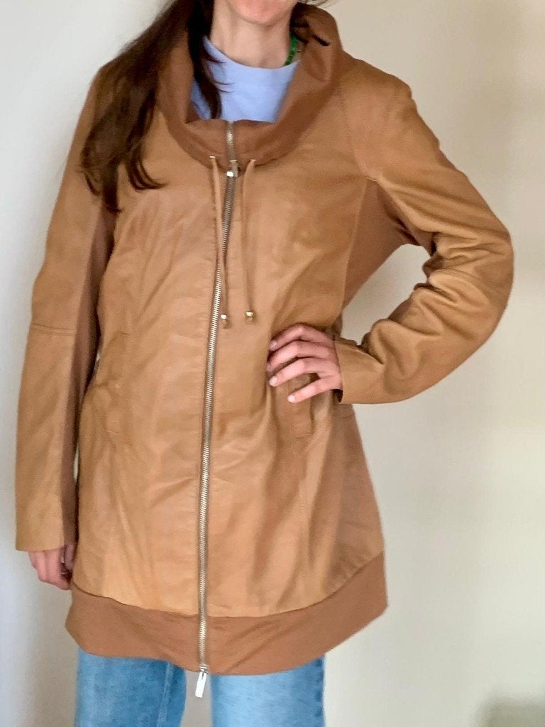 Prachtige ARMA lamsleren damesjas –  Maat 42 / XL, Ophalen, Zo goed als nieuw, Maat 42/44 (L), Bruin