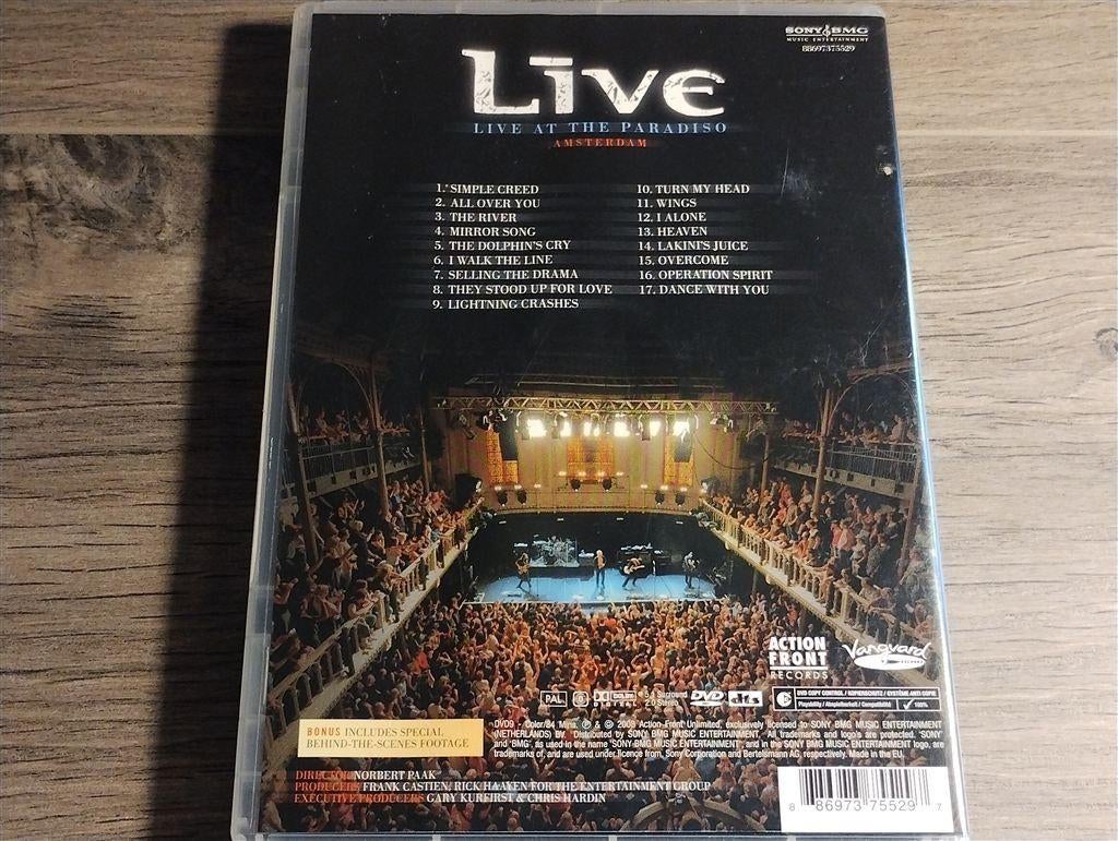 Live - Live At The Paradiso Amsterdam [DVD], Cd's en Dvd's, Alle leeftijden, Ophalen of Verzenden, Zo goed als nieuw