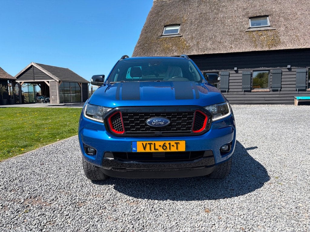 Ford Ranger 2.0 EcoBlue Wildtrak Supercab, Auto's, Ford, Gebruikt, 4 cilinders, Blauw, Bedrijf