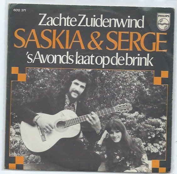 Saskia & Serge- Zachte Zuidenwind, 7 inch, Ophalen of Verzenden, Zo goed als nieuw, Levenslied of Smartlap