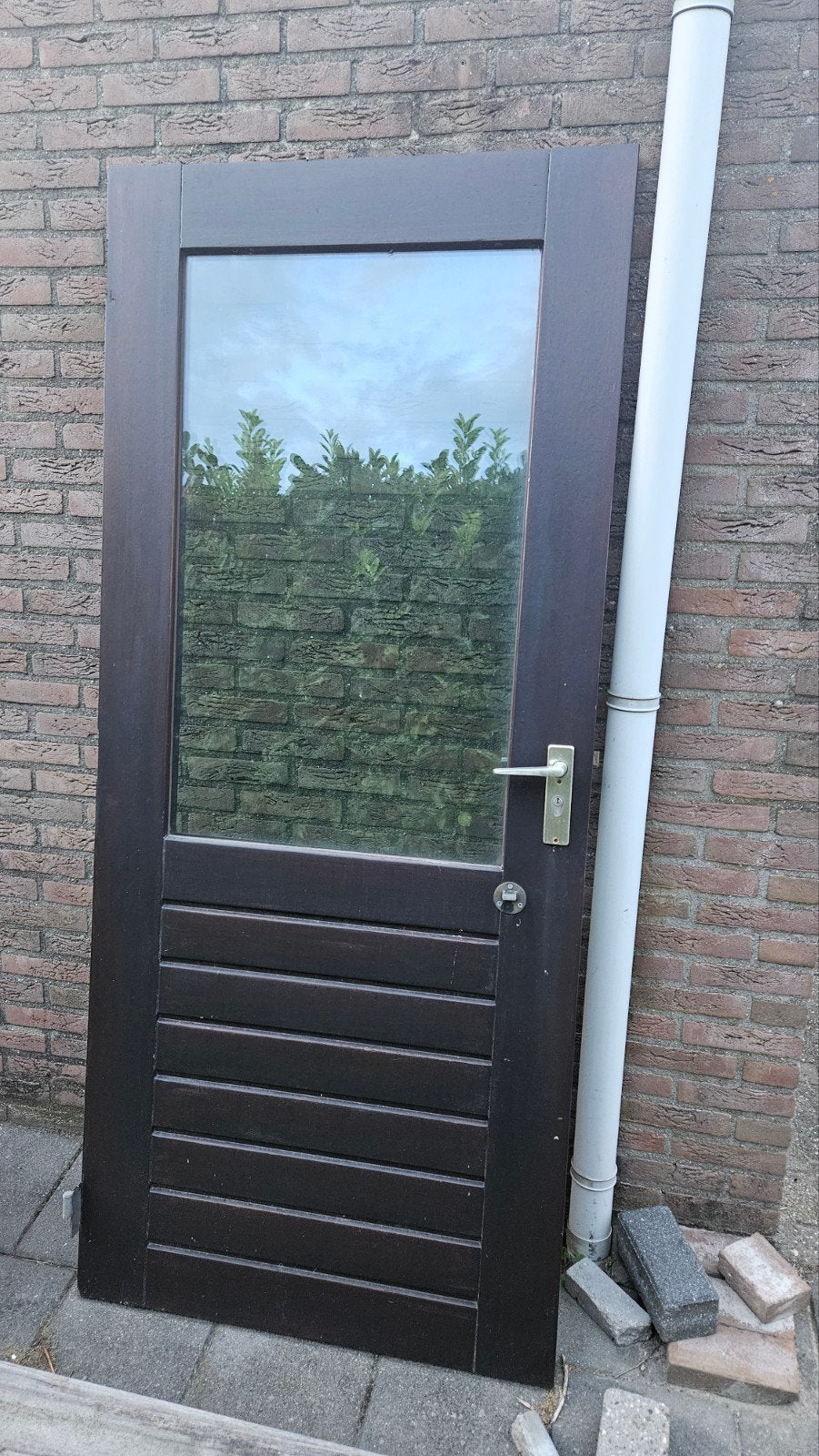 Gebruikte Buitendeur met Glas, Ophalen, Gebruikt, 80 tot 100 cm, Buitendeur
