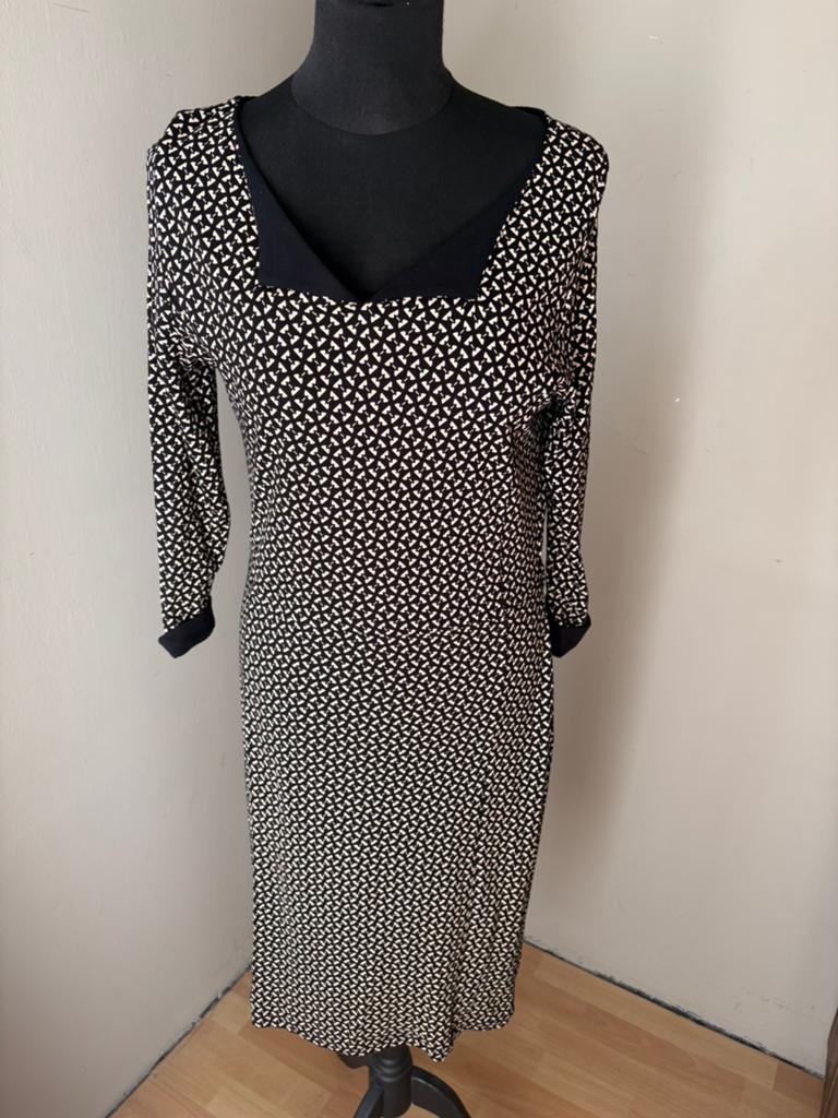 King Louie mooie jurk 95 % viscose mt L ZGAN, Kleding | Dames, Ophalen, Zo goed als nieuw, Maat 42/44 (L)
