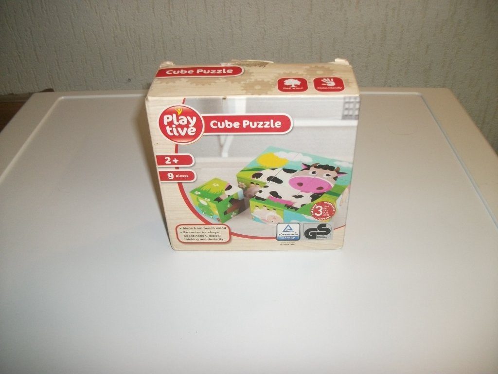 Play Tive puzzel blokken dieren, Kinderen en Baby's, Ophalen of Verzenden, Gebruikt