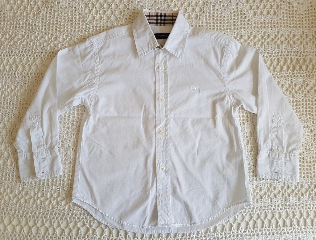 Burberry witte blouse 110, Kinderen en Baby's, Verzenden, Zo goed als nieuw, Jongen of Meisje, Overige typen