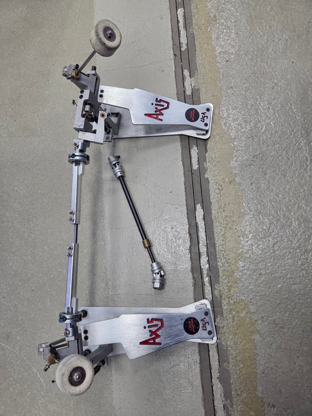 Axis A Longboards Double Bass Pedal USA + Triggers + Koffer, Ophalen of Verzenden, Gebruikt